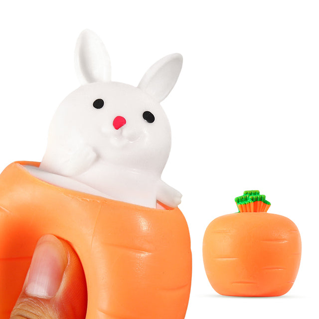 Carrot rabbit fidget toy stretched