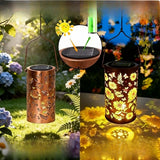 Solar-Powered Colorful Sunflower Lamp