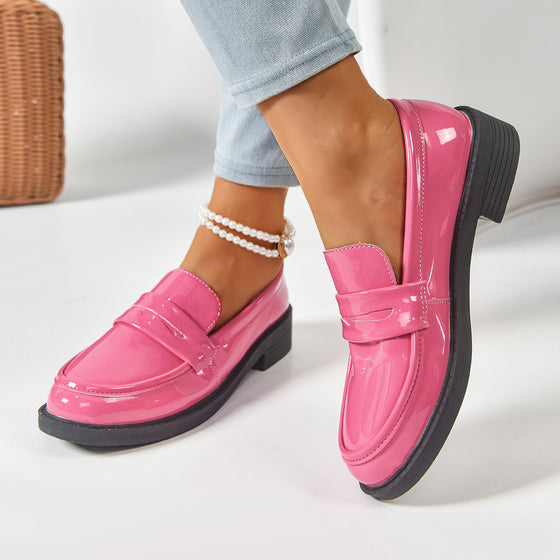 Japanese Retro Square Toe Platform Height Increasing British Style Women Shoes