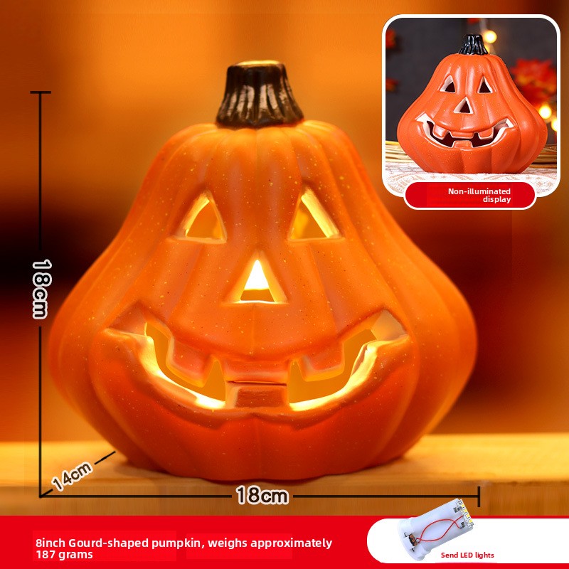 Glowing Halloween Pumpkin Lantern
