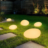 Solar-Powered Pebble Stone Garden Lights