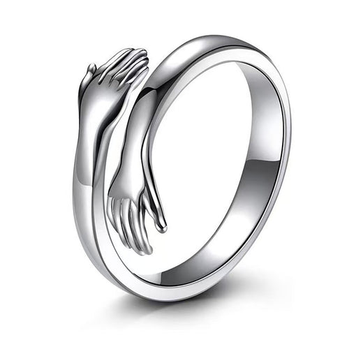 Adjustable Geometric Embrace Ring