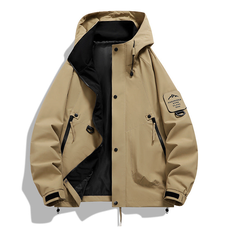 Mens Hooded Windproof Jacket