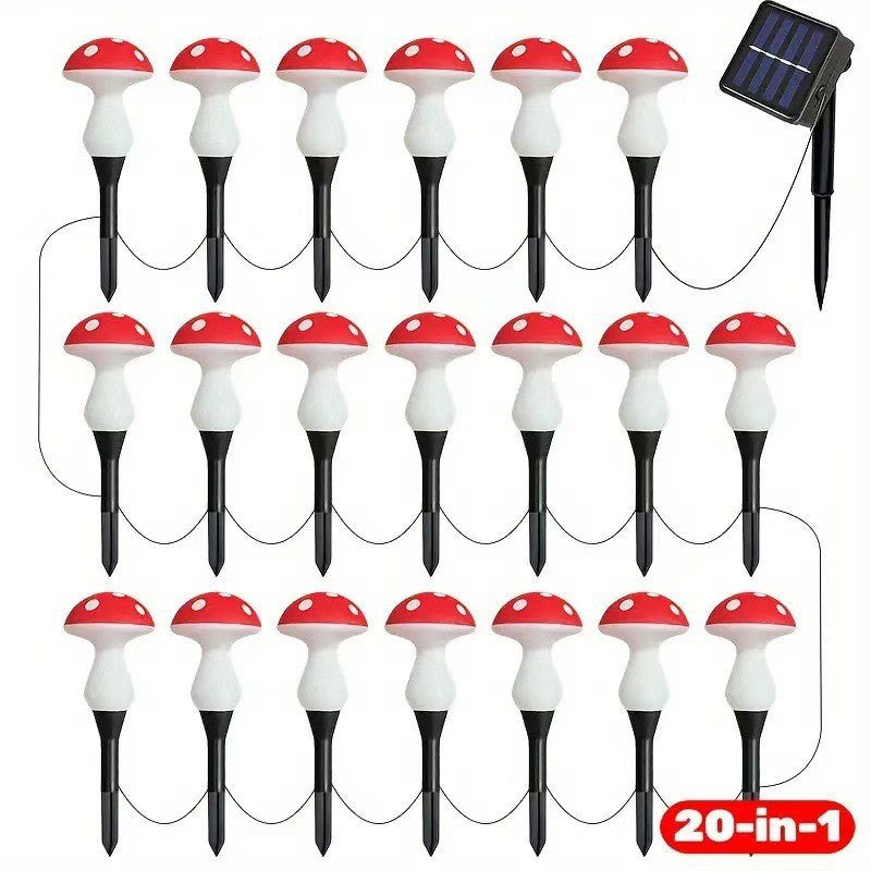 Solar Powered LED Garden Lights with Flower Design