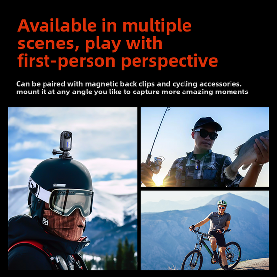Mountaineering Neck Mount Action Camera Touch Screen Recorder Audio Cameras & Smart Home product image 3