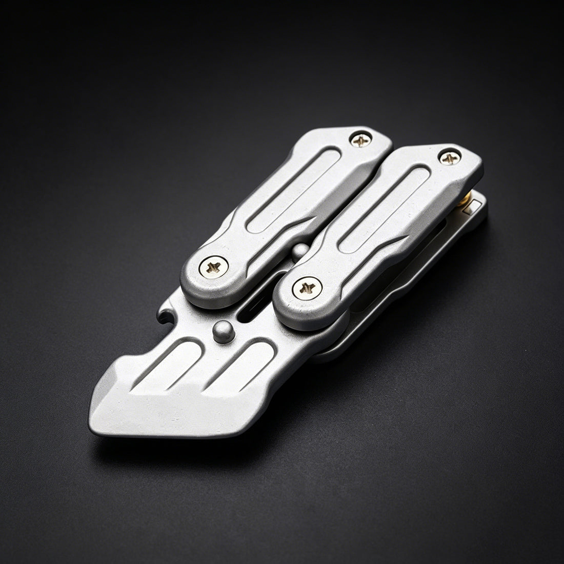 Metal alloy butterfly knife fidget toy