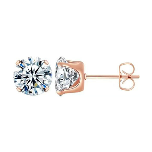 Four-Claw Synthetic Zircon Earrings product image 4