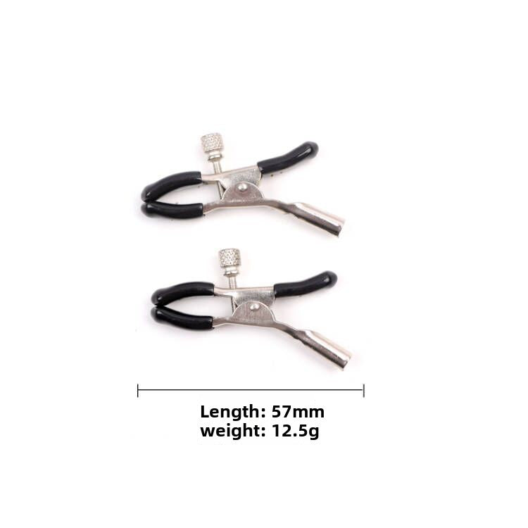 Metal Nipple Clips with Chain and Bells