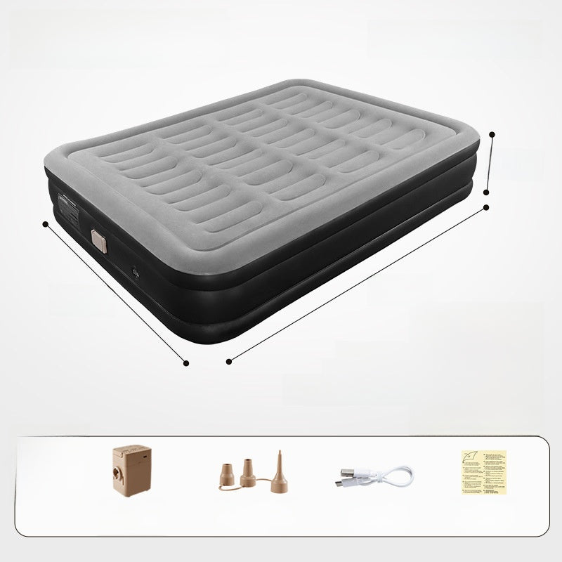 Portable Inflatable Air Mattress with Built-in Pump