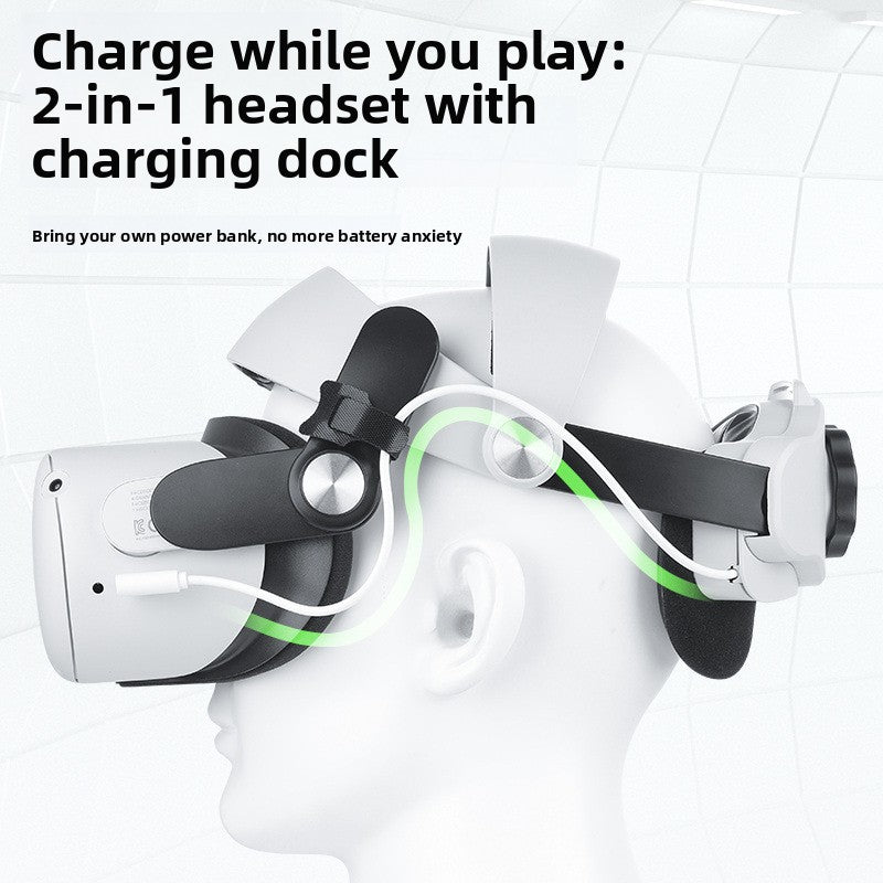 Suitable for Oculus Quest 2 Head-Mounted Mobile Power Supply, Weight-Reducing Vr Accessories, Battery Expansion, Vr Charging Charger