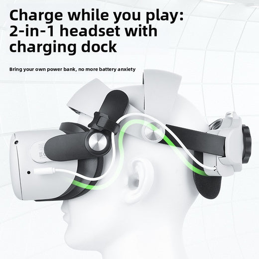 Suitable for Oculus Quest 2 Head-Mounted Mobile Power Supply, Weight-Reducing Vr Accessories, Battery Expansion, Vr Charging Charger