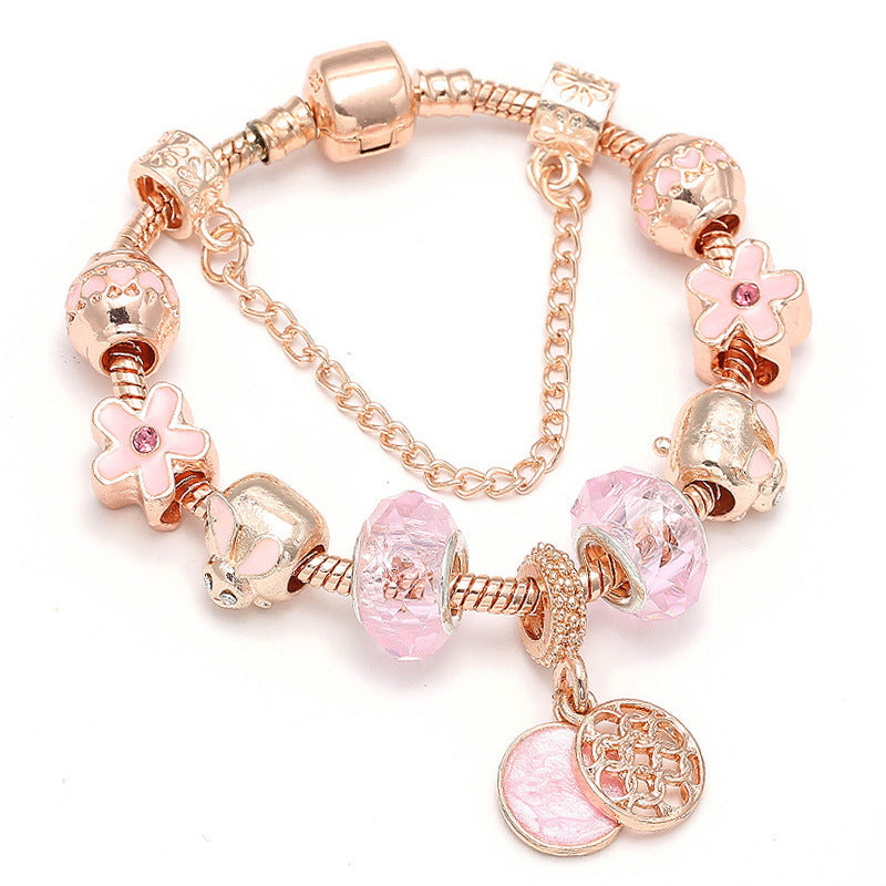 Charm bracelet with a tree pendant, style for reference