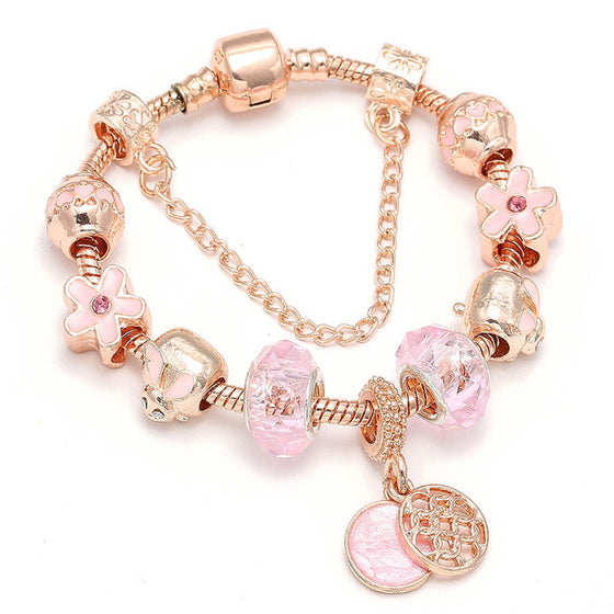 Charm bracelet with a tree pendant, style for reference