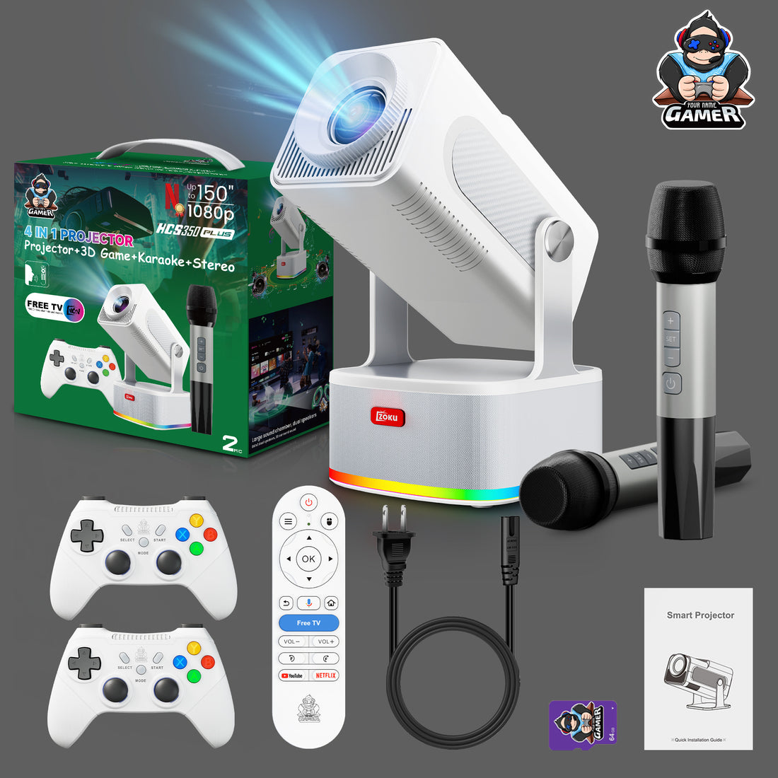 Hcs350Plus Projector 1080P