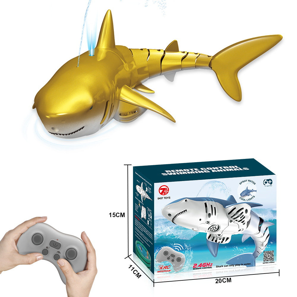 Remote Control Bionic Shark Toy with Spray Function