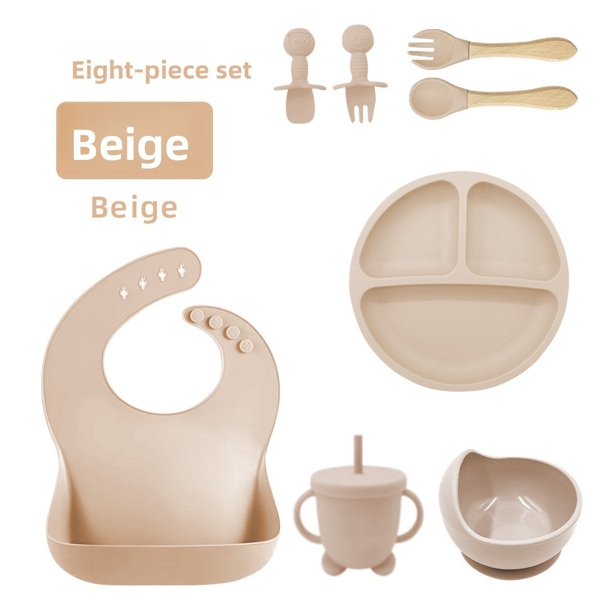 Baby Silicone Feeding Tableware Set