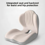Seat cushion and backrest integrated together
