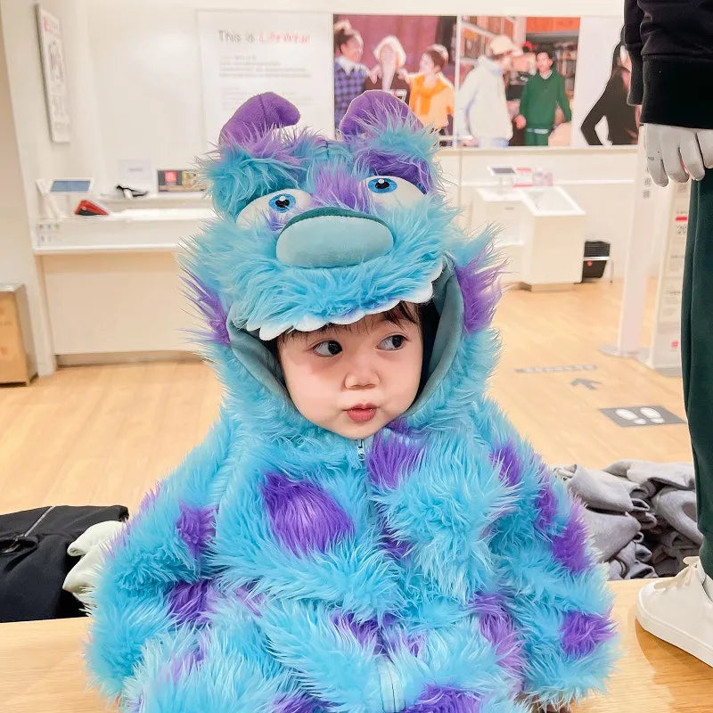 Cute Animal Baby Jumpsuit shown in size 80cm