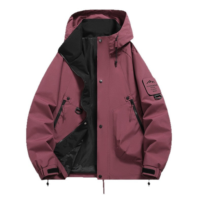 Mens Hooded Windproof Jacket