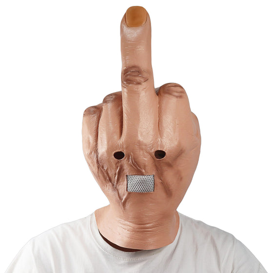 Despise middle finger mask Halloween spoof mask bar DJ spoof mask