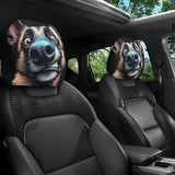 Car headrest cover