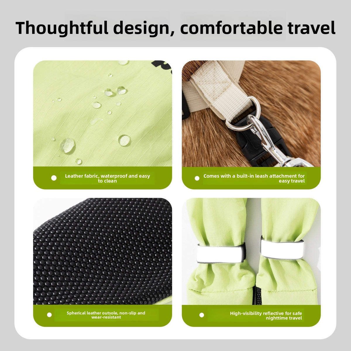 Dog Protective Shoes with Anti-Slip Soles