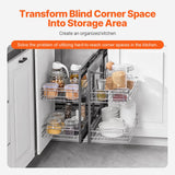 Close-up of soft-close hardware on cabinet door mount