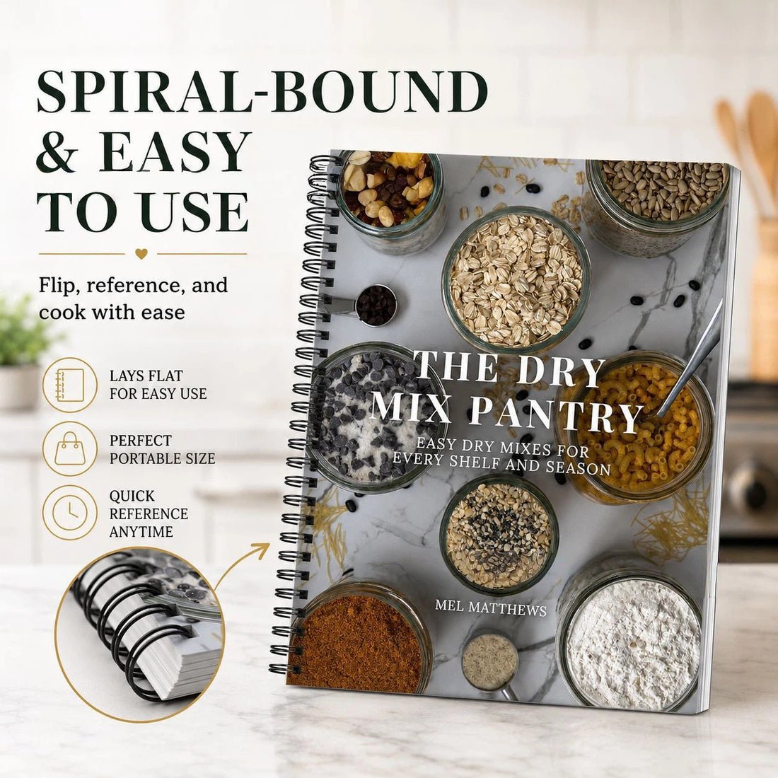 The Dry Mix Pantry Home Dry Mix Powder Recipe Manual A4 Coil Bound Notebook