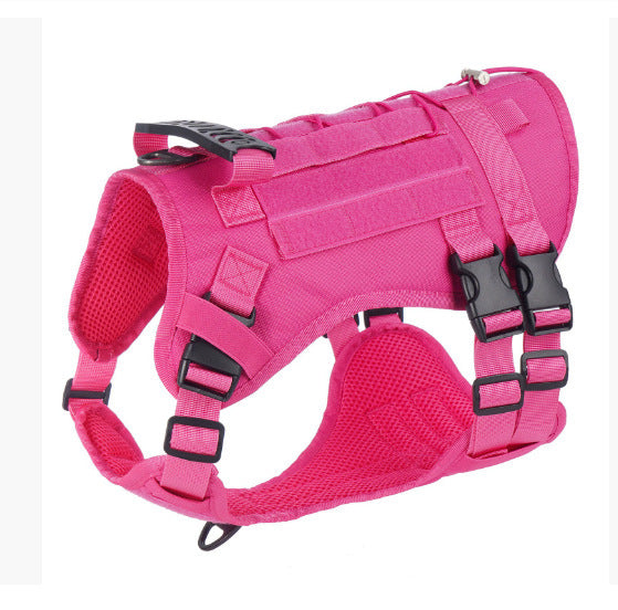 Water-Resistant Oxford Dog Tactical Vest Reflective Adjustable Chest Strap for Medium and Large Dogs