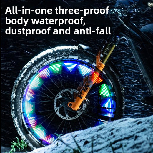 Solar Powered LED Bicycle Wheel Light
