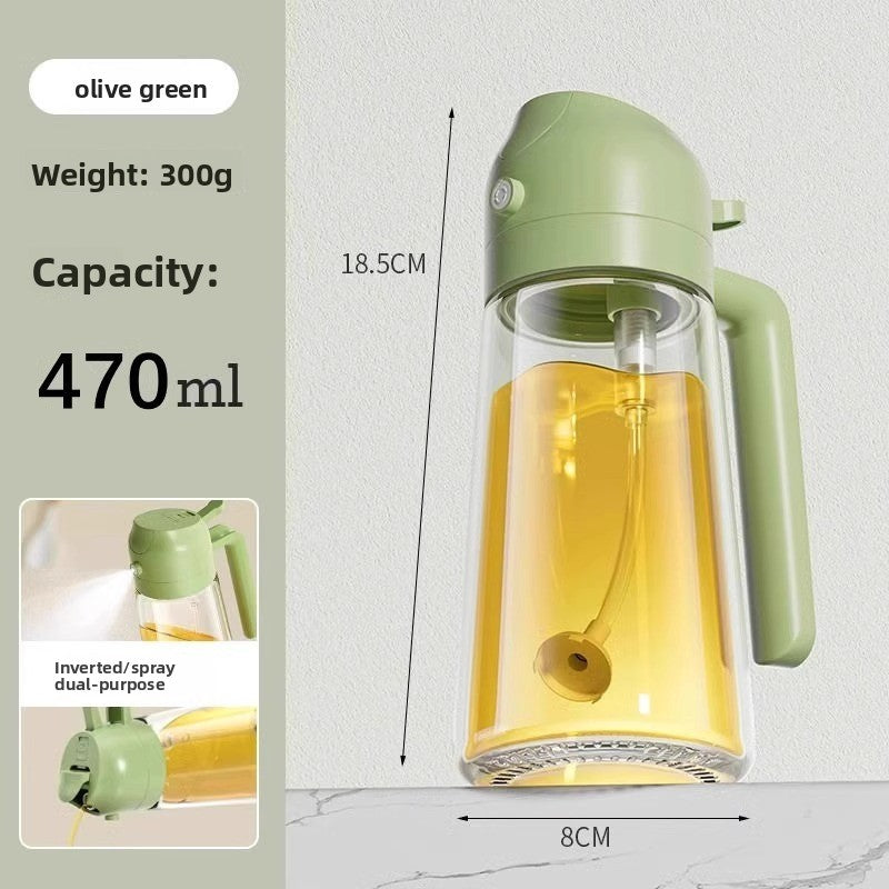 Spray and pour dual-purpose spray tank leak-proof oil tank glass spray oil bottle