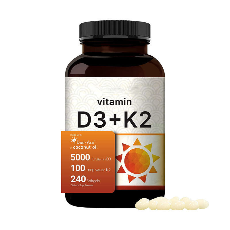 Vitamin D3 and K2 Softgel Capsules product image 1