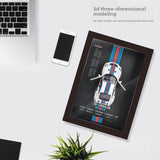 1:32 Alloy Car Model Hanging Painting Decorative Display