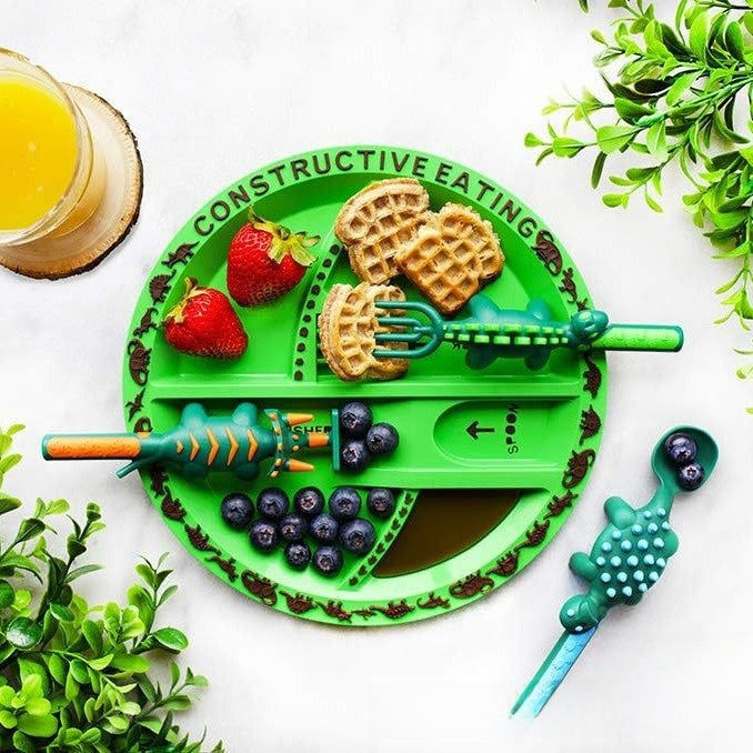 Dinosaur Excavator Theme Children Tableware Set