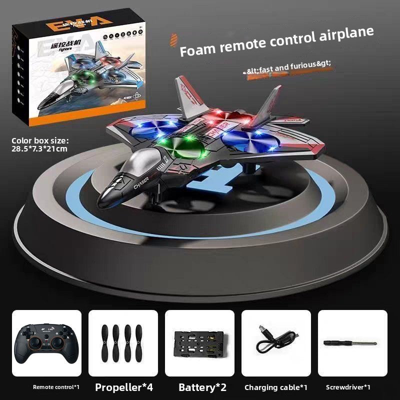Foam Remote Control Drone Toy with LED Lights and Stunt Features