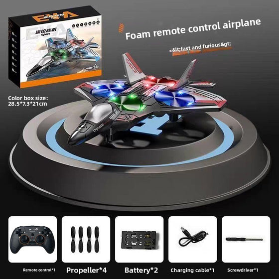 Foam Remote Control Drone Toy with LED Lights and Stunt Features product image 2
