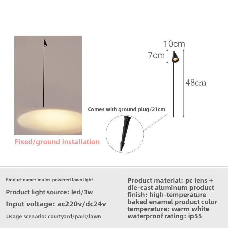 Multi-Head Branch Outdoor Lawn Light