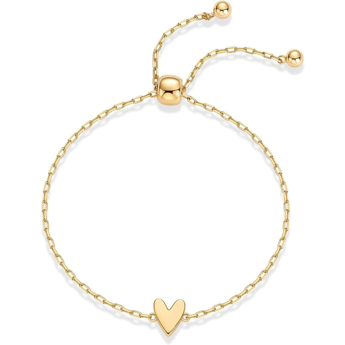 Peach Heart Minimalist Couple Bracelet
