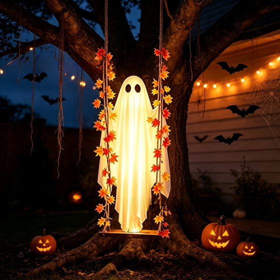 Halloween Hanging Ghost Swing Decoration