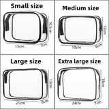 Large-capacity waterproof toilet storage bag four-piece set