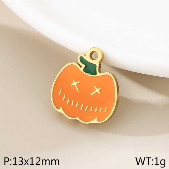 Halloween Pumpkin Devil Pendant Stainless Steel Jewelry Accessory product image 6