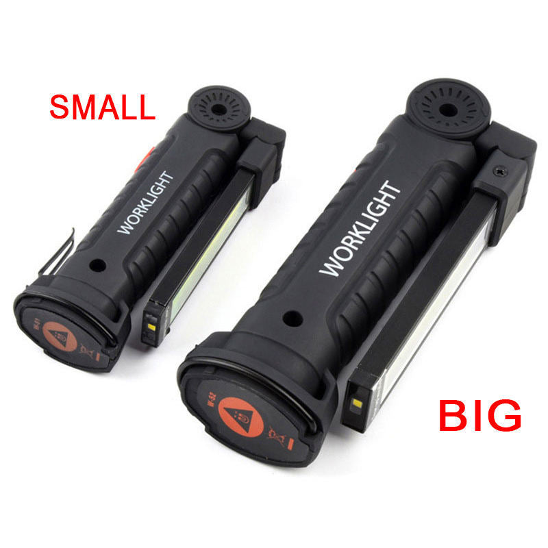 Magnetic foldable rechargeable work lamp