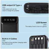 Power bank LED battery indicator close-up