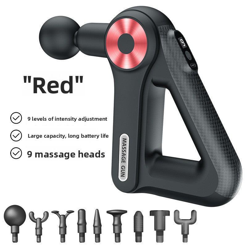 Compact triangular USB rechargeable fascia massage gun with attachments, photo 7