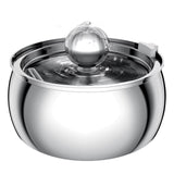 304 Stainless Steel Pet Water Fountain 4L/135 Oz with Faucet Silent Filter Automatic Dog Water Fountain Live Water Circulation