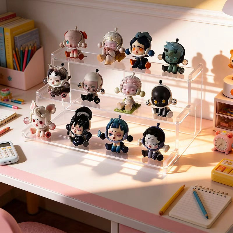 Acrylic Tiered Display Stand for Cosmetics and Collectibles