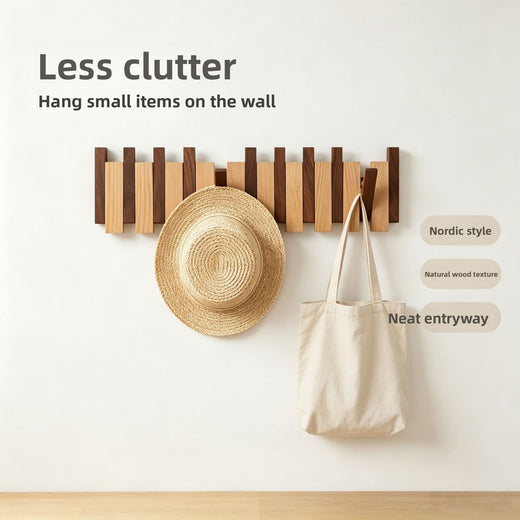 Piano Key Wall Mounted Coat Hooks