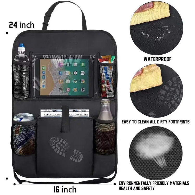 Car Seatback Organizer with Cup Holder