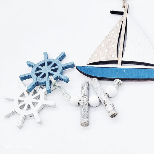 Ocean Series Wooden Fish Pendant Home Decoration