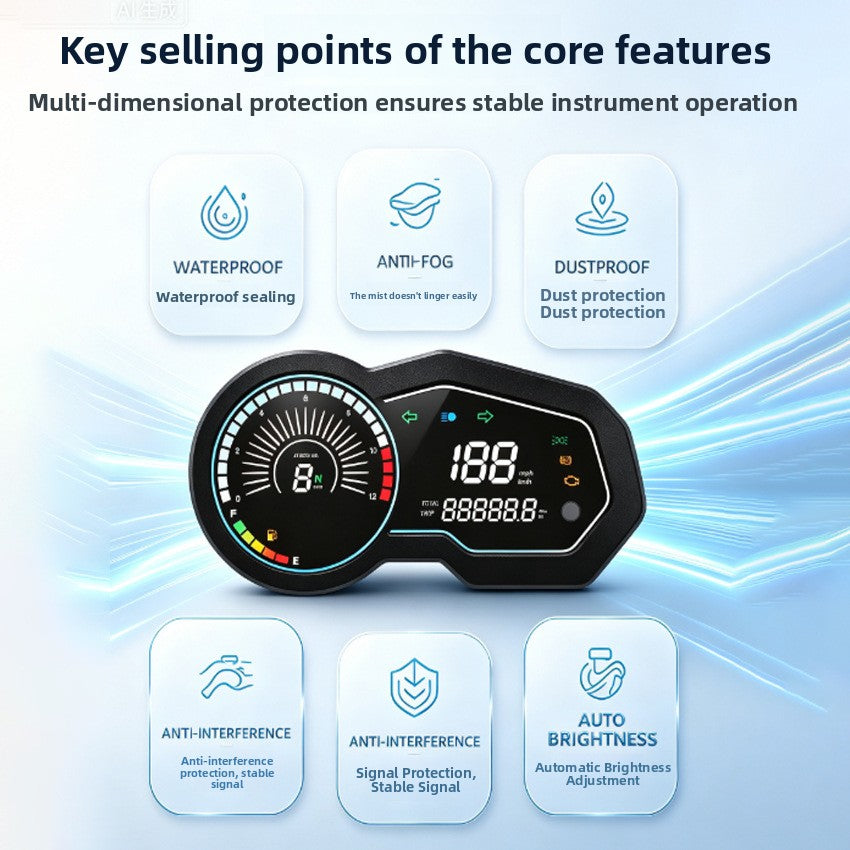 Digital Speedometer Instrument Assembly